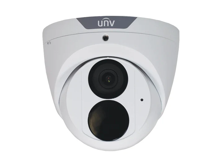 UNV AI 5MP Lighthunter 4MM Fixed IP IR Turret With Built In Microphone